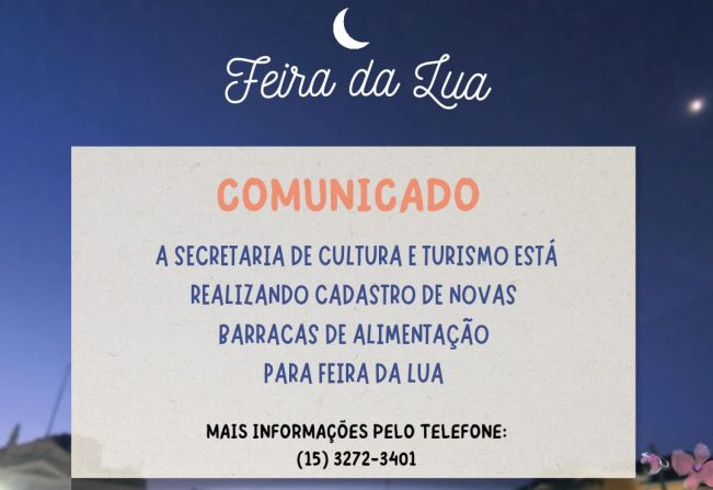 Feira da Lua está com inscrições abertas para interessados em Itapetininga
