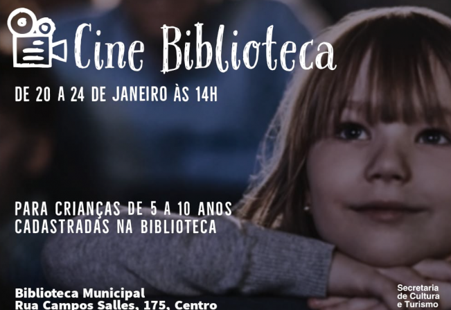 Biblioteca Municipal de Itapetininga promove sessões de cinema para crianças
