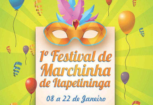 1º Festival de Marchinhas será uma das atrações do Carnaval 2018