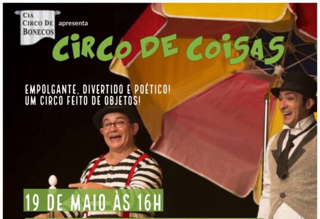 “Circo de Coisas” será apresentado na EMEF “José Gomes da Silva Neto”