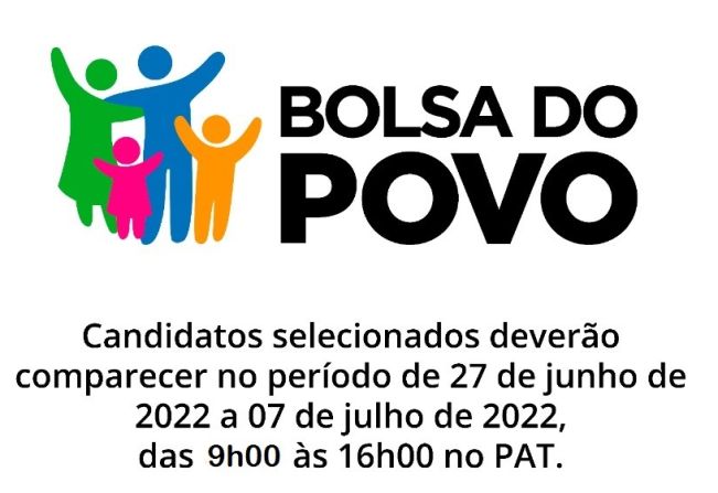 Convocação “Bolsa do Povo” para Itapetininga