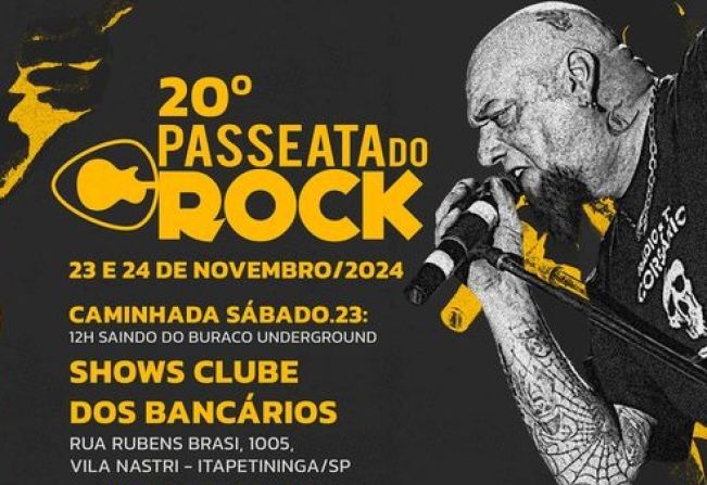 20ª Passeata do Rock promete agitar Itapetininga nos dias 23 e 24 de novembro