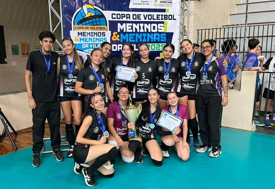 Equipe do Vôlei Feminino Infantil de Itapetininga é vice-campeã do Torneio Meninas da Vila Gabriel em Sorocaba