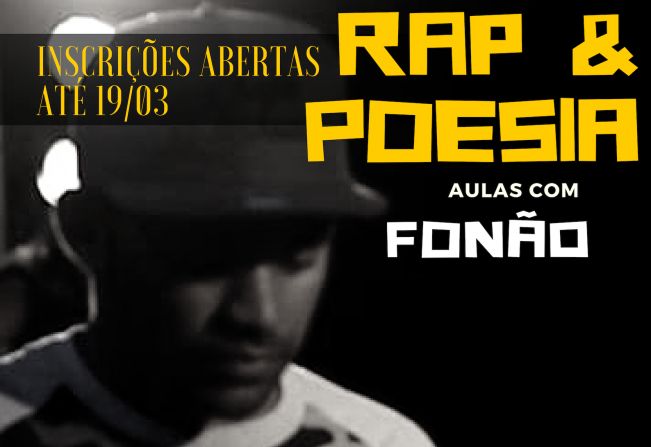 Projeto “Parada Jovem” promove aulas de Rap e Poesia com rapper Fonão