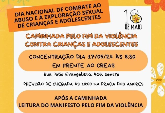 Prefeitura de Itapetininga realiza Caminhada pelo Fim da Violência Contra Crianças e Adolescentes nesta sexta (17)