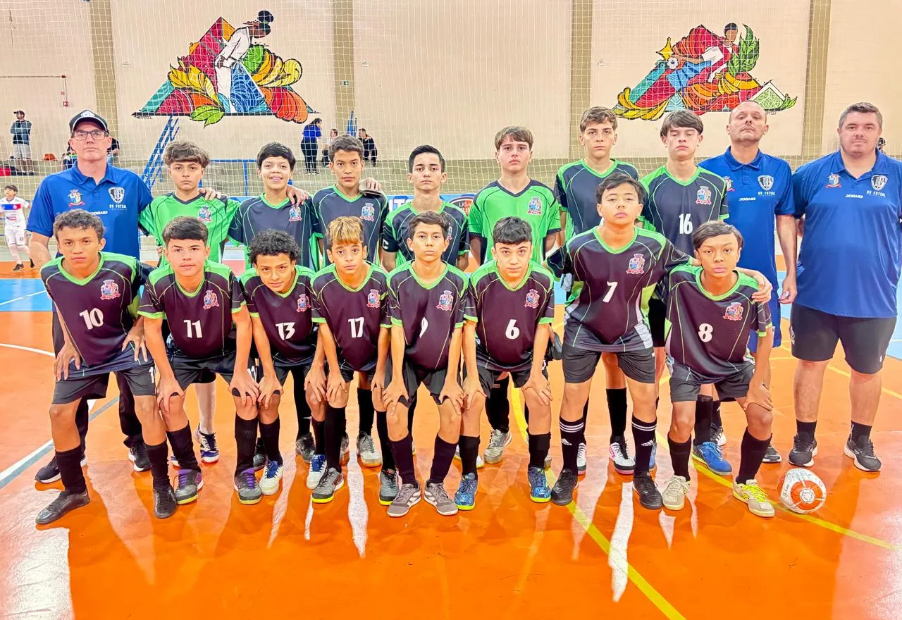 Equipe do Futsal Masculino categoria sub 13 vence Guaratinguetá e se classifica para as quartas de final da Liga Paulista