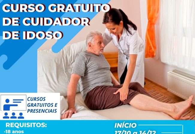 Itapetininga tem pré-inscrições abertas para curso gratuito de Cuidador de Idosos