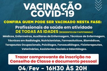 Itapetininga antecipa início da vacinação para idosos com mais de 90 anos