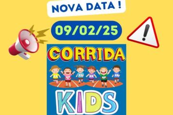 Corrida Kids “Correr e Caminhar com Saúde” é remarcada para fevereiro