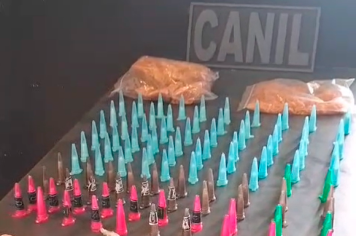 Guarda Municipal de Itapetininga localiza drogas e material de tráfico com apoio de cão farejador