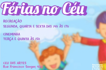 Crianças aproveitam as férias escolares e participam da atividades no CEU das Artes em Itapetininga