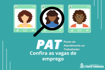 Vagas do PAT Itapetininga 11 de março