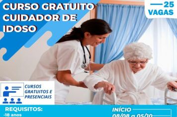 Itapetininga tem inscrições abertas para curso gratuito de Cuidador de Idosos