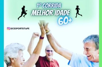 Prefeitura de Itapetininga tem inscrições abertas para a 1ª Corrida da Melhor Idade 60+, no dia 22 de outubro