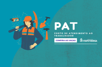 Vagas do PAT Itapetininga 10 de maio