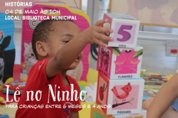 “Lê no Ninho” da Biblioteca Municipal promove a Literatura às crianças neste sábado