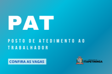 Vagas do PAT Itapetininga 02 de outubro