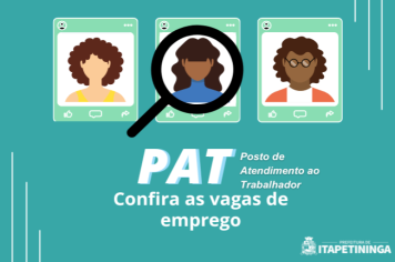 Vagas do PAT Itapetininga 19 de maio