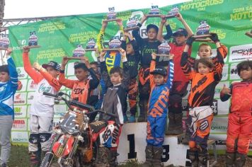 Pilotos mirins de Itapetininga se destacam na 4ª Etapa da Copa São Rafael de Motocross, em Itararé