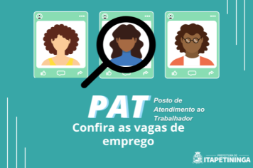 Vagas do PAT Itapetininga 01 de abril