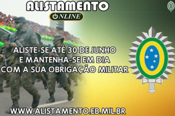 PRAZO PARA O ALISTAMENTO MILITAR SE ENCERRA NO DIA 30 DE JUNHO DE 2025