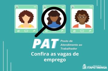 Vagas do PAT Itapetininga 31 de março