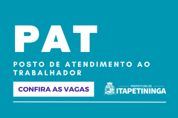 Vagas do PAT Itapetininga 18 de agosto