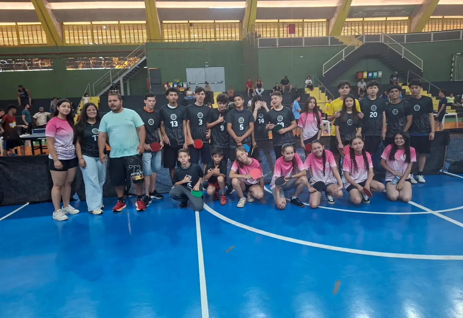 Festival de Tênis de Mesa reúne 120 alunos de 12 escolas no Ginásio Municipal “Ayrton Senna da Silva” de Itapetininga