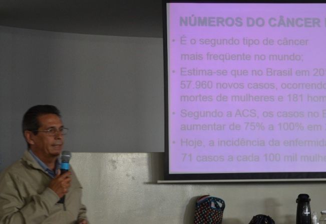 Palestra sobre prevenção do câncer de mama fez parte do cronograma do “Outubro Rosa”