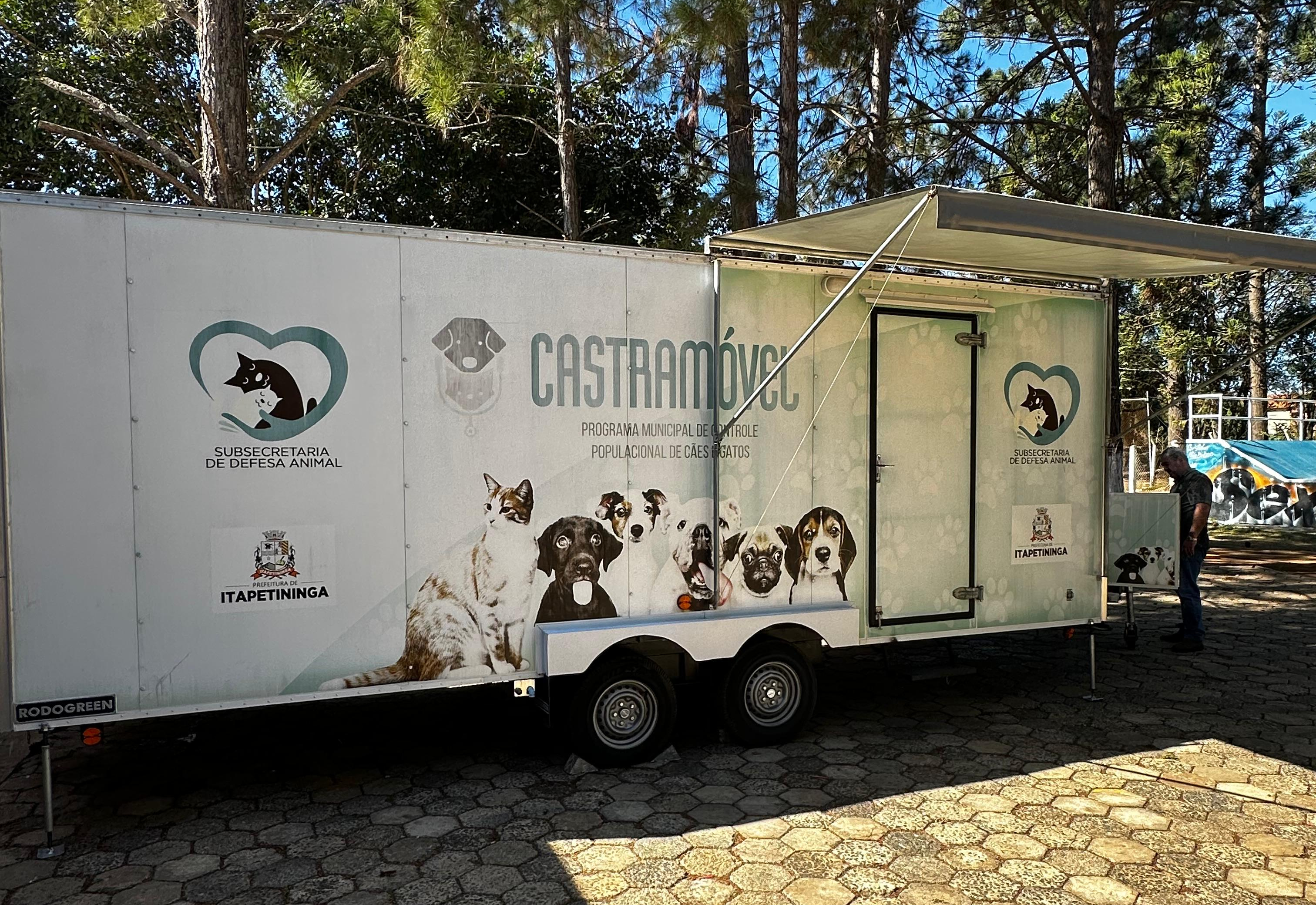 Castramóvel Municipal inicia castrações de cães e gatos em Itapetininga com 120 vagas para animais do bairro Taboãozinho