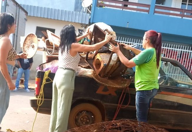 “Câmbio Verde” na vila Sônia troca quase 6,5 toneladas de recicláveis por alimentos em Itapetininga